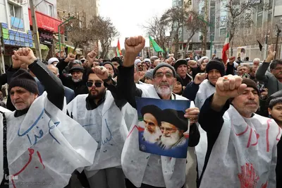 مراسم تجمع مردم اهر در سوگ رهبر شهید انقلاب