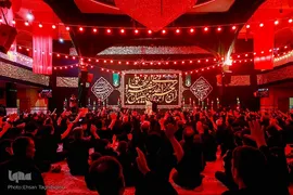 مراسم عزاداری شب چهارم محرم در حسینیه اعظم زنجان‎‎