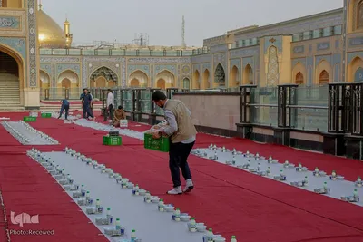 افطار حرم امام علی