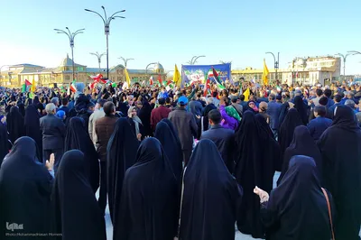 جشن مردم همدان در حمایت از اقدامات سپاه پاسداران‎