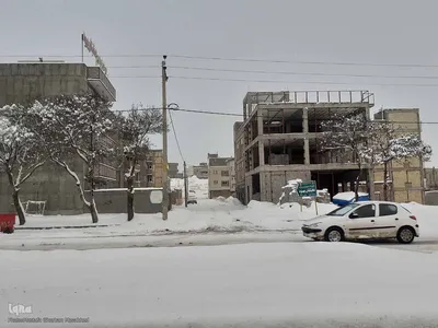 طبیعت برفی مناطق شهری و روستایی اهر