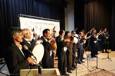 گزارش تصویری از: مراسم تجلیل از پیشکسوتان موسیقی منطقه ارسباران در اهر