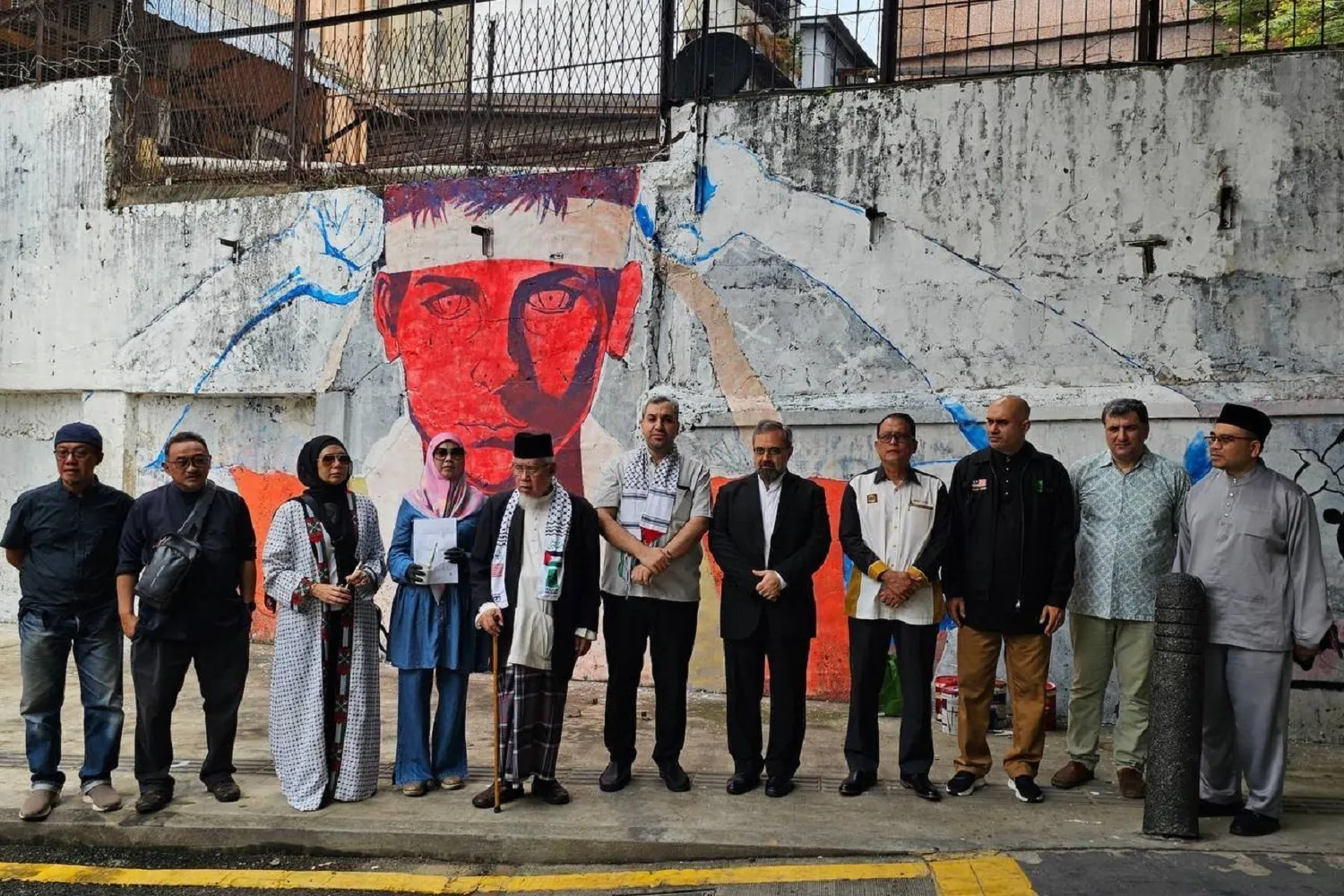 Beynəlxalq Qüds Günündə Kuala Lumpurda Fələstinin divar rəsmi açılıb