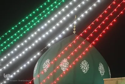 چراغانی مسجد جمکران در آستانه نیمه شعبان