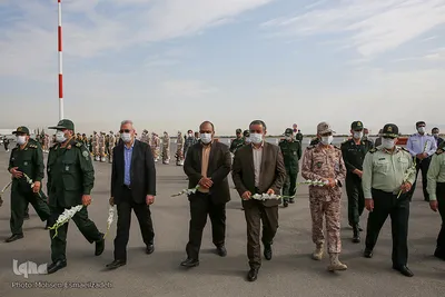 استقبال از پیکر شهید «نسیم افغانی» در فرودگاه شهید هاشمی نژاد مشهد