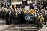 راهپیمایی روز ۱۳ آبان در شهرستان اهر