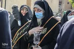 اهتزاز پرچم حرم حضرت اباعبدالله الحسین(ع) در شیراز