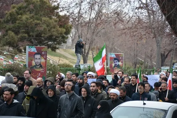 تجمع دانشگاهیان تبریز در سوگ شهادت رهبر معظم انقلاب