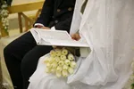 برگزاری مراسم عقد ازدواج جمعی از جوانان، به‌مناسبت ولادت باسعادت امام حسن مجتبی(ع)