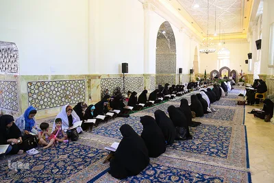 آیین جزء خواني قرآن‌کریم در آستان امامزاده عبدالله(ع)شهرری