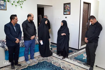 دیدار رئیس جهاددانشگاهی فارس با خانواده شهید حادثه حرم شاهچراغ(ع)