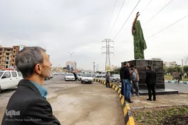 رونمایی از تندیس سردار سلیمانی در اهواز