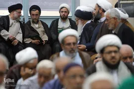 مراسم ترحیم همسر مرجع عالیقدر حضرت آیت الله غروی علیاری