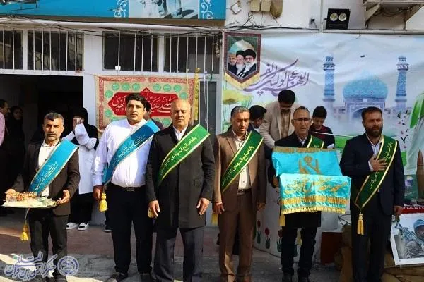 آیین جشن بیعت با امام زمان (عج)  در مدرسه برات نمایان ساری