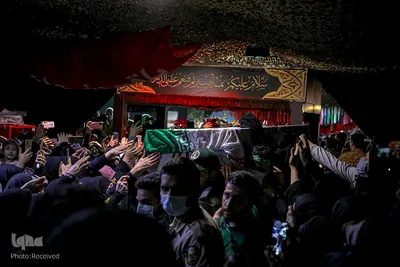 مراسم وداع با دو شهید مدافع حرم در معراج الشهدا