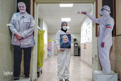 استقبال مدافعان سلامت از پویش «به نیت حاج قاسم»‎‎