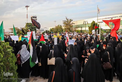 تجمع دانشجویان، طلاب و دانش آموزان در حمایت از مقاومت فلسطین‎