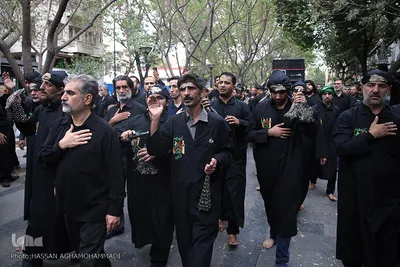 مراسم عزاداری تاسوعای حسینی در بازار تهران