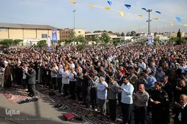 نماز عید سعید فطر در جوار حرم مطهر حضرت عبدالعظیم حسنی علیه‌السلام