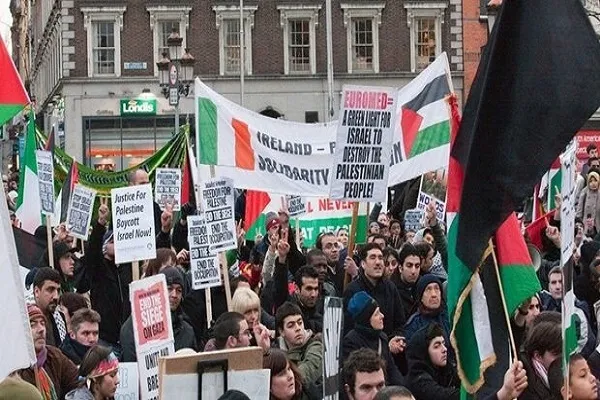 İrlanda halkı Gazze için sokaklarda