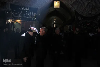 عزاداری عصر روز اربعین در بازار سرپوشیده تبریز