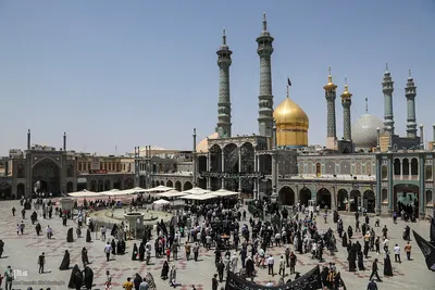 دسته عزا خادمان حرم مطهر بانوی کرامت در رثای امام جواد(ع)//////قم///