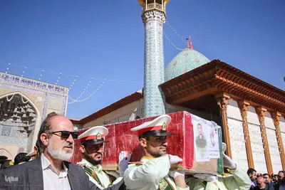 تشییع پیکر شهید امنیت در شیراز‎