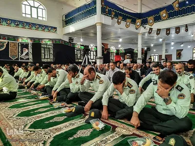 مراسم چهلم شهید مدافع امنیت شهید علی میرزایی در ملایر