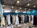 اعتکاف دانش‌آموزان دختر در مسجد سیدالشهدا(ع) خمینی‌شهر