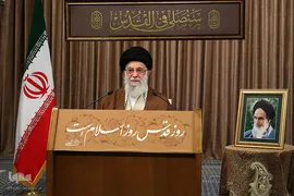 سخنرانی رهبر معظم انقلاب به‌مناسبت روز جهانی قدس
