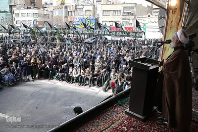 تجمع بزرگ عزاداران فاطمی در میدان هفت تیر