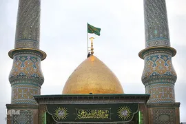 مراسم تعویض پرچم آستان مقدس حضرت عبدالعظیم حسنی(ع)