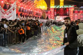 مفروش شدن بین الحرمین به فرش قرمز