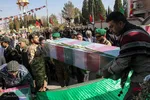 مراسم استقبال از پانزده شهید گمنام در یزد‎‎
