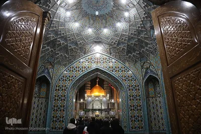 حال و هوای حرم کریمه اهل بیت(ع) در شب شهادت پدر بزرگوارشان