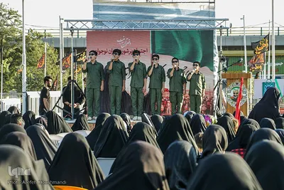اجتماع پر شور دختران نوجوان در گلزار شهدای قزوین‎‎