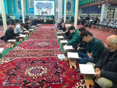 محفل جزء خوانی قرآن کریم در اهر