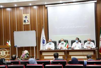نشست خبری رییس و معاونین سازمان اوژانس استان یزد‎‎