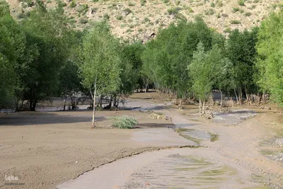 خسارت سیل در روستای افیل شهرستان اهر