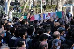 تشییع و خاکسپاری پیکر ۲ شهید گمنام دفاع مقدس در مشهد
