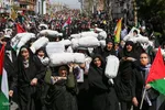 راهپیمایی روز جهانی قدس و تشییع شهیدالقدس «علی آقابابایی» در قزوین