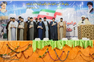 عمامه گذاری جمعی از طلاب استان قزوین