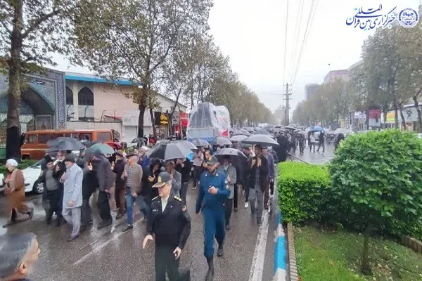 «آیین تشییع پیکر مطهر شهدای تروریستی آمل»