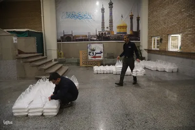 سفره افطاری حرم حضرت معصومه در شب میلاد امام حسن مجتبی(ع)