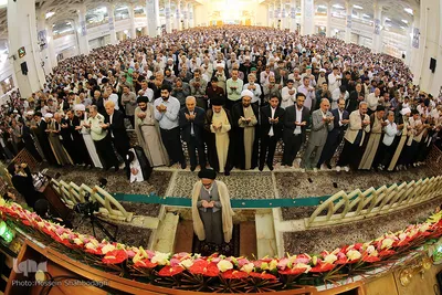 نماز عید سعید فطر در حرم حضرت معصومه(س)
