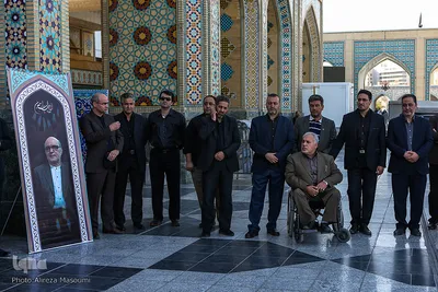 مراسم تشییع کاظم محمدزاده در حرم مطهر رضوی