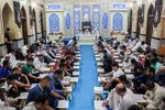 جزءخوانی قرآن در حسینیه آیت‌الله سید عدنان غُریفی خرمشهر