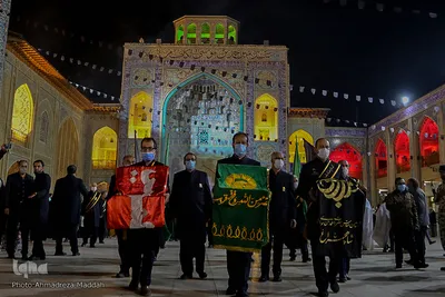 مراسم لاله گردانی شام شهادت حضرت احمد بن موسی الکاظم (ع)