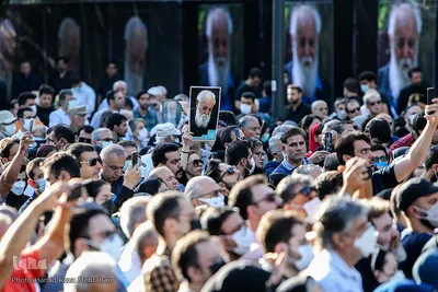 تشییع پیکر سایه زیر آسمان تهران