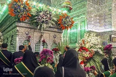 تجدید میثاق خدام حرم مطهر حضرت سیدعلاءالدین حسین(ع) با حضرت احمدبن موسی(ع)‎‎